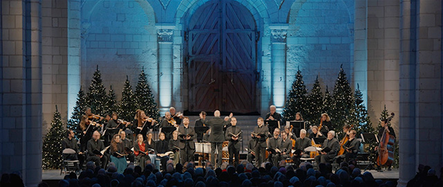 Les Arts Florissants, captation live, Messe de minuit, Concert de l'Avent, Paul Agnew, William Christie, Abbaye de Fontevraud, Les Beaux Matins